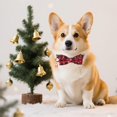 thumbnail image 4 of Mumup Christmas Dog Collar with Bow, Adjustable Red Green Plaid Dog Collars with Removable Bowtie Christmas Collars for Large Dogs Pets, 4 of 5