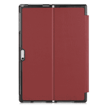 For Microsoft Surface Pro4/5/6/7 Stand Cover Pen Holder 12.3" Tablet Lightweight Hard Shell (Wine Red)