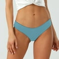 thumbnail image 2 of yunLCZ Women’s Seamless Hipster Underwear Women Low Waist Panties Solid Color Briefs Elastic Waistband Seamless Female Briefs Soft Solid Color Cotton Panties Wasit Hipster Brief Panties for Ladies, 2 of 4