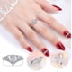 thumbnail image 1 of Fiudx Ajustador de Anillo de Moissanita, Elegante, Ajustable, de Tamaño Abierto para Anillos Sueltos, Diseño Moderno de Circonita y Aleación, Perfecto para Fiestas y Regalos, Accesorio de Joyería par, 1 of 6