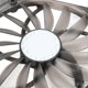 thumbnail image 3 of 140mm PWM ARGB Fan Ultra Thin 15mm MFDB Dynamic Pressure Bearing PWM Temperature Control Support 5V ARGB Motherboard Sync Fan Speed 300‑1100RPM Black, 3 of 4
