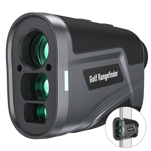 Open Box DONOSEN GOLF RANGEFINDER WITH SLOPE 766 YARD LASER RANGE FINDER 6X MAG - BLACK