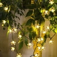 thumbnail image 6 of Rirool Cherry Blossom Solar String Lights - 50 LED, 23ft, Warm White, Waterproof, for Outdoor/Indoor Décor, 6 of 9