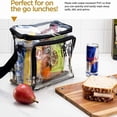 thumbnail image 4 of KAV Klarity Transparent Lunch Bag for Men & Women, PVC Plastic Lunch Box with Adjustable Shoulder Strap, Handle, and Freezer Safe, 4 of 5