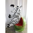 thumbnail image 6 of Happy Hippo Wearing Pajamas on a Watermelon Fiberglass statue 40" x 58" x 67"H, 6 of 12