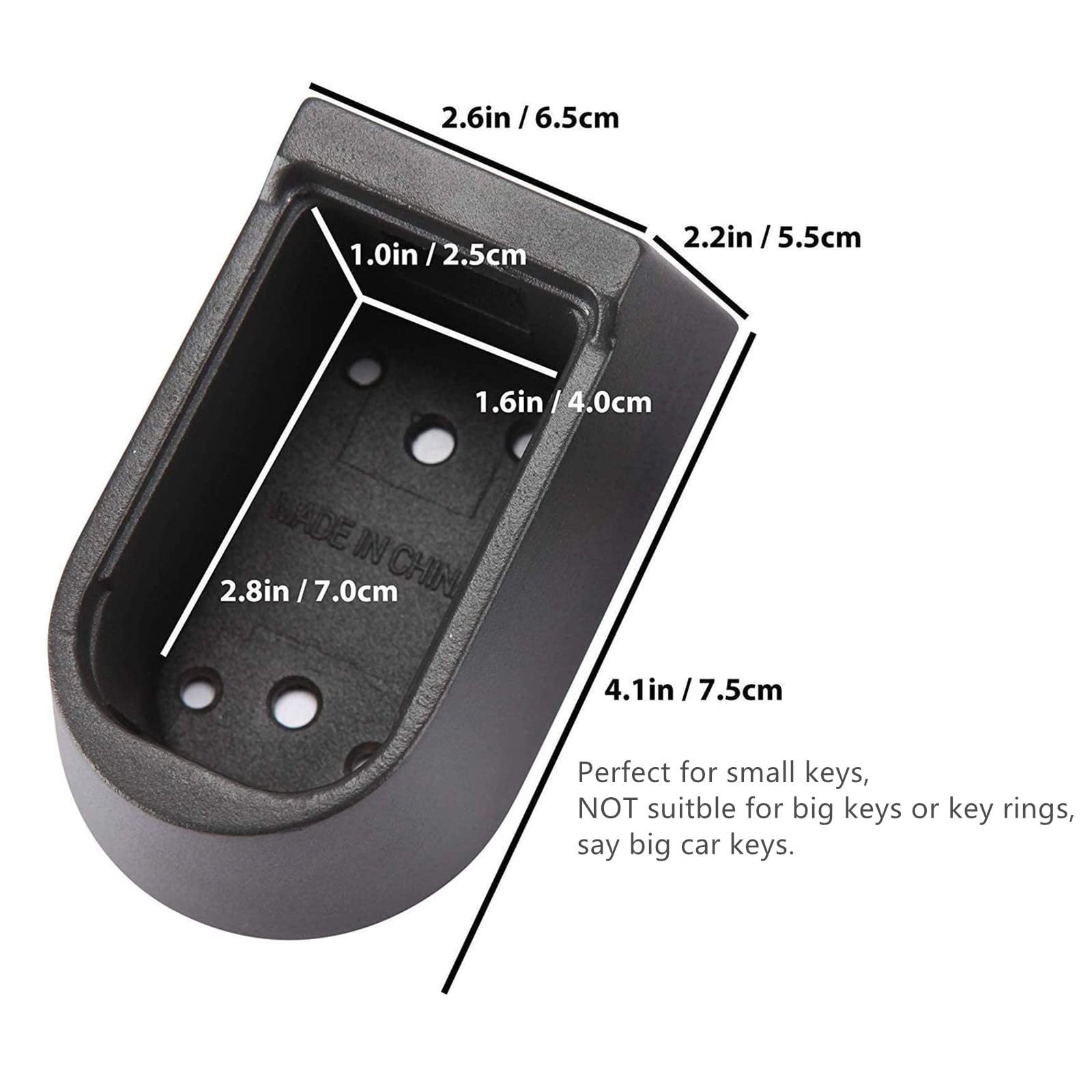 Clearance Equipment package under $20,Indoor & Outdoor Key Lock Box Wall Mounted Button Combination Key Storage Lock Box With Black Rubber Cover & Wall Fixings For 5 To 7 Keys 2PC
