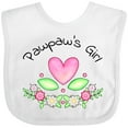 thumbnail image 3 of Inktastic Pawpaw's Girl Heart Flowers Girls Baby Bib, 3 of 4