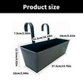 thumbnail image 3 of Indoor Flower Pots for Balcony Decorative Planter Box for Flowers Household Railing and Deck Plant Holder, 3 of 9