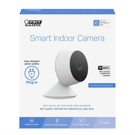 UPC: 0017801722192 | Feit Electric CAM1/WIFI Wi-Fi Security Camera Black/White