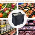 thumbnail image 4 of 2Pcs Insulated Shopping Bags-Large Capacity, Reusable, Thermal, Cooler Tote Bags with Zippered Top & Handle(13 x 12 x 7 inch, Blue), 4 of 6