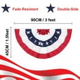 thumbnail image 6 of Great Choice 1.5' x 3' USA Pleated Fan Outdoor Flag, Double-Sided 4 Count, 6 of 6