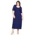 thumbnail image 3 of Plus Size Elbow Length Sleeve Maxi Dress, 3 of 10