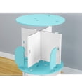 thumbnail image 3 of 4 Tier Rotating Bookshelf, 360° Solid Wood Rotating Stackable Shelves Bookshelf Organizer for Home, Bedroom, Office, 3 of 5