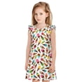 thumbnail image 1 of Lsque Chemise de Nuit Imprimée Glace pour Filles, Pyjamas Doux et Mignons pour Enfants, Robe de Nuit en Forme de Licorne, Pyjamas pour Petits Enfants, Chemise de Nuit Douce-TTG, 1 of 6
