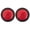 2x Red, variant on All Star Truck Parts 10pcs 4" Inch Round White Super Bright 40 LED Diodes Reverse Backup Tail Sealed Lights Rubber Grommet & 3-Prong Wire Pigtails for Trucks Trailers RV Boat Waterproof Flush Mount 12
