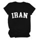 thumbnail image 3 of Camiseta de Manga Corta Impresa de Cuello Alto para las Mujeres, Tops de Cuello Redondo para las Mujeres Mezcla de Poliéster de Spandex de Uso Diario Casual, 3 of 5