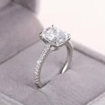 thumbnail image 4 of K-KED Pretty 925 Silver Filled Ring Women Cubic Zircon Engagement Party Gift Sz 6-10-7, 4 of 6