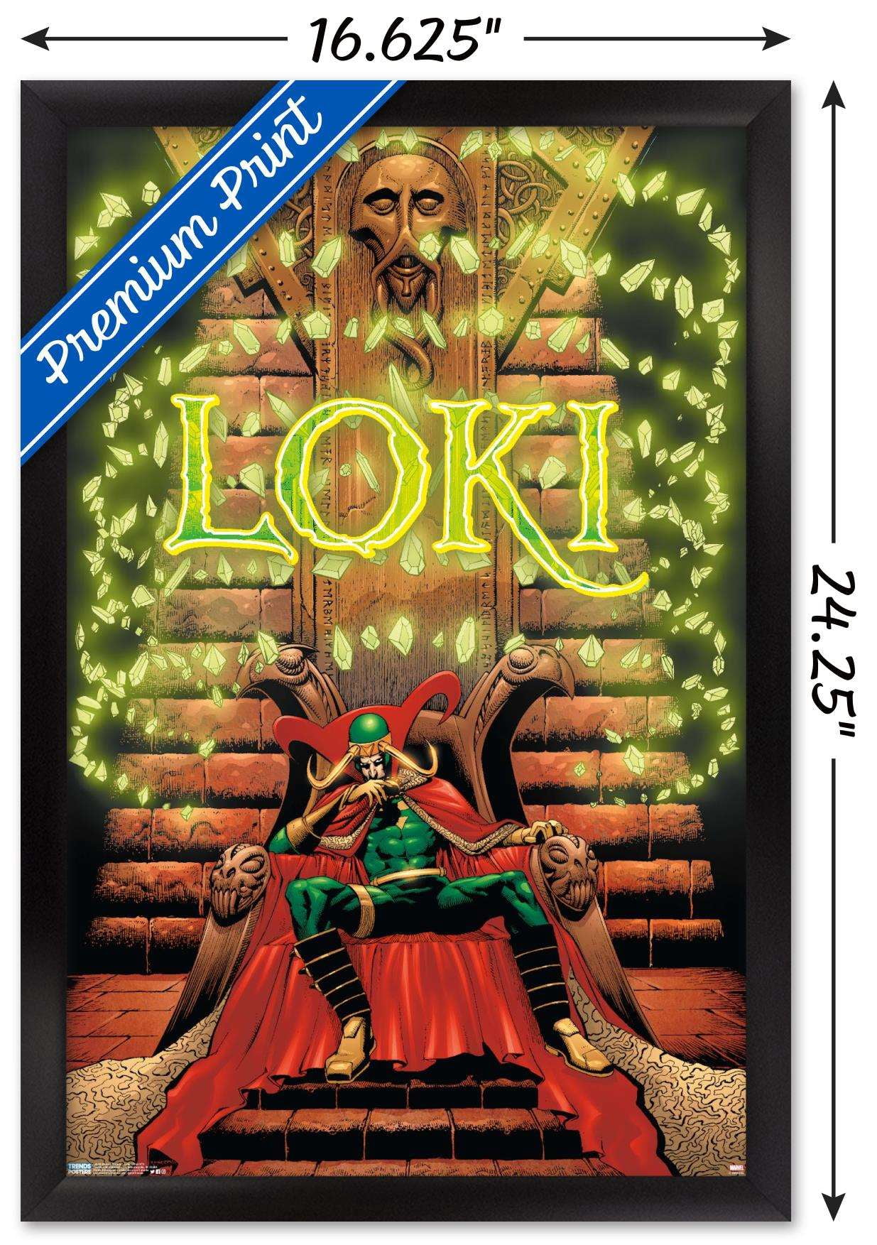 Marvel Comics - Loki - Thor #74 Wall Poster, 14.725" x 22.375", Framed