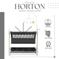 thumbnail image 2 of Dream On Me Horton Bassinet and Bedside Sleeper for Newborn In Black, Large Storage Area, 2 of 11