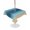 Duck green, khaki, variant on Outdoor Tablecloth with Umbrella Hole for Patio/Picnic/Party/Camping, Turquoise Yellow Ombre Waterproof Table Cloth Round Cover Washable, Farmhouse Modern Gradient Art (Dia 54")