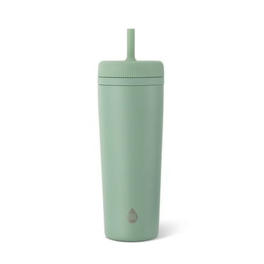 TAL Stainless Steel Rowan Tumbler with Silicone Straw 24 fl oz, Sage