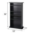 thumbnail image 2 of ZENY Multimedia Cabinet CD/ DVD Media Storage Cabinet Shelf Organizer Stand Black, 2 of 8