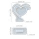 thumbnail image 3 of Molde de silicona en forma de corazón for marco de fotos, diseño de base combinado for manualidades, 3 of 3