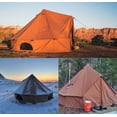 thumbnail image 5 of (2 pack) WHITEDUCK Regatta Canvas Bell Tent - w/StoveJack, Waterproof, 4 Season Luxury Camping and Glamping Yurt Tent Outdoor (10' (3M), Water Repellent, Desert Red), 5 of 7