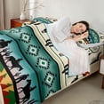 thumbnail image 3 of Erosebridal Bohemian Aztec Dreamcatcher Full Size Sheets, Western Cowboy Bed Sheets, 4-Piece 1 Flat Sheet, 1 Fitted Sheet and 2 Pillowcases, 3 of 5