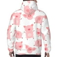 thumbnail image 7 of Honeii Kawaii Pigs Pattern Mens Hoodies Men's Loose Sleeve Sweatshirt,Pullover Hooded Sweatshirt for Men,Essentials Hoodie-4X-Large, 7 of 7