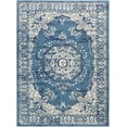 thumbnail image 1 of Ustad Aqua 5'3" x 7'3" Traditional Rectangle Area Rug, 1 of 5