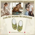 thumbnail image 7 of Lsque Sage Green With Sunflowers Pattern Womens Comfort Cotton on Scuff With Memory Foam and Anti-skid Sole Slipper-44/45, 7 of 7