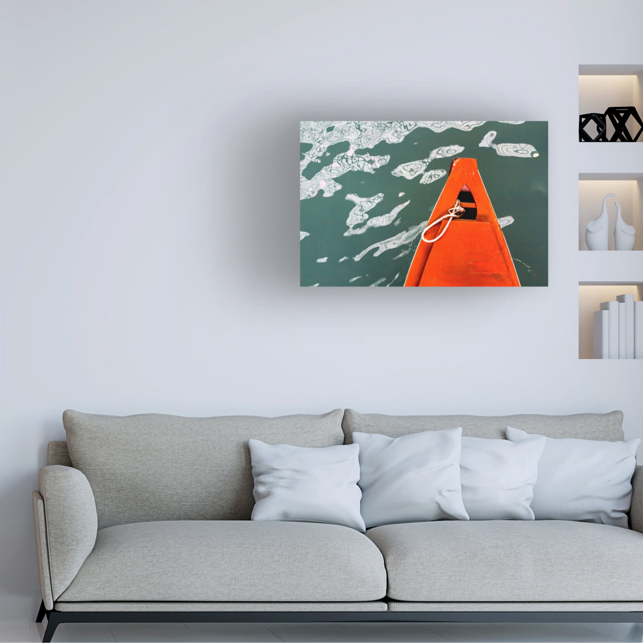 Canvas Wall Art - Ugur Erkmen 'Red' Wall Art for Living Room, Bedroom, or Office Décor by Trademark Fine Art - 24 x 16 Inches