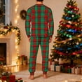 thumbnail image 4 of Ashirexll Two Piece Sets, Mens Pajamas Set, Christmas Plaid Print Fashion Casual Sleepwear Set Long Sleeve Top and Pants Home Loungewear, 4 of 5