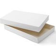 thumbnail image 4 of White Shirt Gift Boxes Pack of 12 with 20 Sheets of Tissue Paper for Wrapping Christmas  presents Wedding Baby or Bridal Shower Gifts, 4 of 7