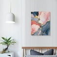 thumbnail image 3 of GOSMITH Abstract Canvas Prints Wall Art Texture Paint Stains Blue Rose Gold and Pink Picture Wall Decor For Bathroom Bedroom Living Room, 3 of 4
