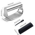 thumbnail image 2 of mmirethe 3PCS/Set Stainless Steel Garlic Press Mincer Crusher Chopper Ergonomic Handle Bottle Opener Function Kitchen Gadget, 2 of 6