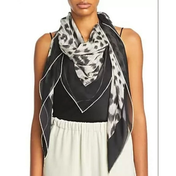 Echo Cheetah-Print Silk Square Scarf