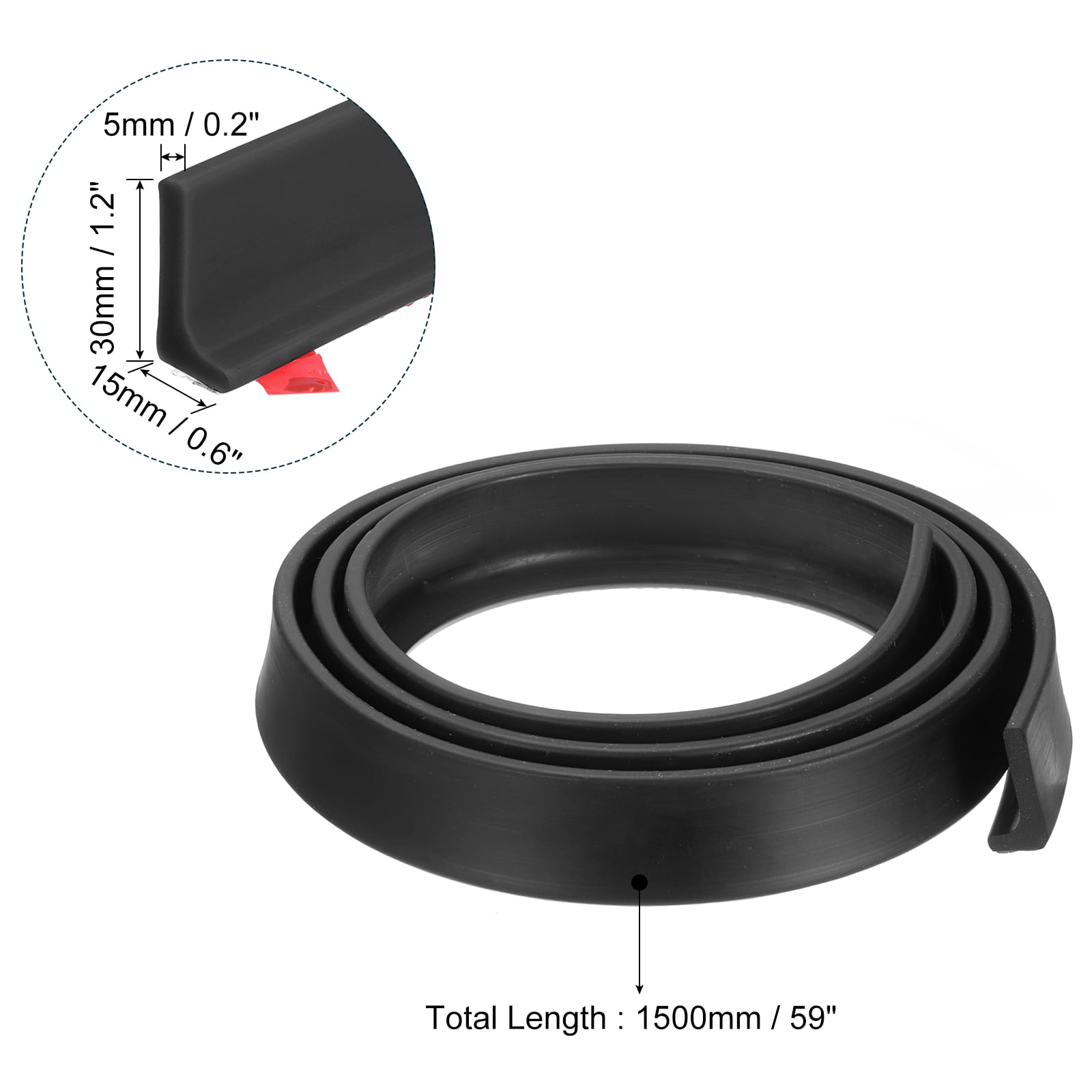 REGALWOVEN Collapsible Shower Barrier Stopper Water Splash Guard Blocker for Bathroom Kitchen Black 59"Lx0.6"Wx1.2"H