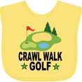 thumbnail image 3 of Inktastic Golfing Crawl Walk Golf Boys or Girls Baby Bib, 3 of 4