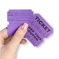 thumbnail image 5 of 500-Pack Tactical Draw Tickets, Double Roll, Event Tickets, Admission, Classroom Awards, Fundraising & Prizes - Purple, 5 of 5