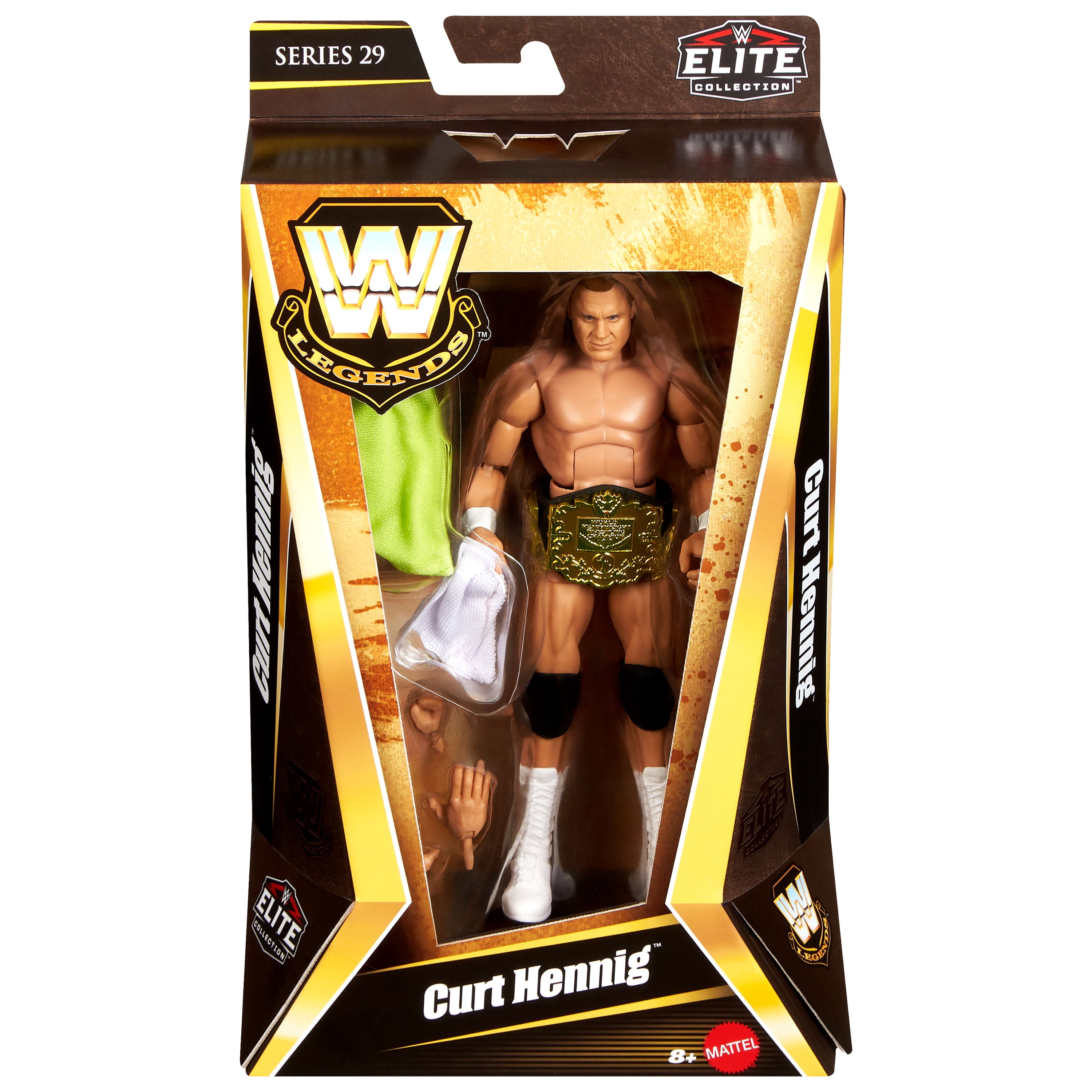 Figurine d’action et accessoires WWE Elite Legends Curt Hennig, ensemble de collection 6 pouces de la série 29 - Walmart Exclusive