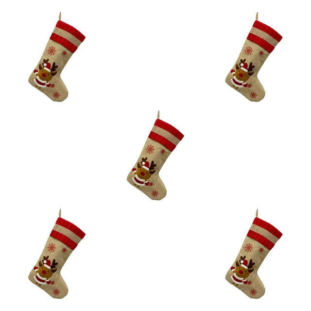 Billuyoard Calcetín de Navidad lindo colgante pared ventana regalos bolsa calcetín Oficina comedor Bar tienda café decoración colgantes niños Type2 NO2
