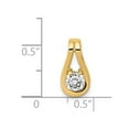 thumbnail image 3 of FB Jewels 14K Yellow Gold AA Diamond pendant, 3 of 4