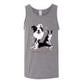 thumbnail image 2 of If It's Not a Border Collie It's Just a Dog Gift | Mens Dog Lover Graphic Tank Top, Heather Grey, Large, 2 of 3