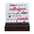 thumbnail image 2 of Clear Decorative Table Sign, Small Acrylic Office Desk Decor Thank You Coworker Fade  With Wood Stand For Home, 2 of 8
