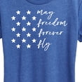 thumbnail image 3 of Instant Message - May Freedom Fly Forever  - Women's Short Sleeve Graphic T-Shirt, 3 of 6