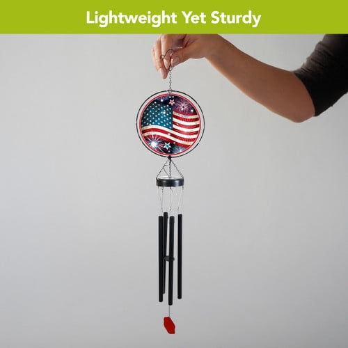 Briarwood Lane Stars and Stripes Illuminated Wind Chime