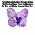 thumbnail image 4 of Purple Butterfly Squishy Toy with Glitter Filled Design, Single Piece, Soft Squeeze for Kids and Adults, Sensory Squeeze Toy, 4 of 4