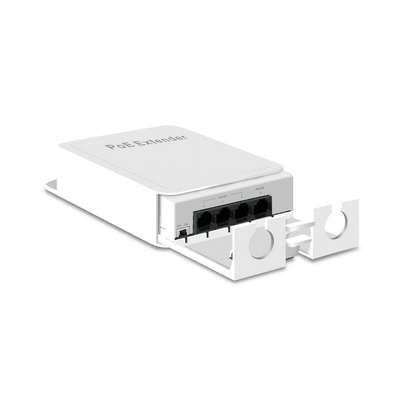 3 Port POE Extender 10/100Mbps 1 to 3 Network Switch Repeater with IEEE802.3Af Plug&Play for PoE Switch NVR IP Camera